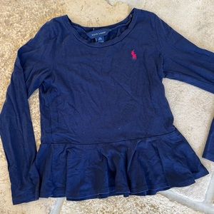 Ralph Lauren girls long sleeve dress top